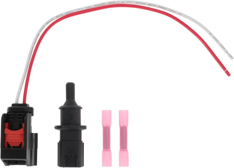 Partuto No.5293138AA Ambient Air Temperature Sensor for Ram 3500 6.7 Diesel 11-12 for Dodge Journey 2.4 3.6 09-20 for Jeep Compass 07-17 with Connector Pigtail Wiring Harness - Image 1